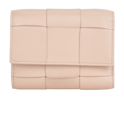 Bottega Veneta Intrecciato Wallet, Leather, Pink, MII, B/DB, 3*